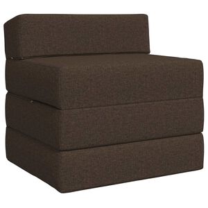 vidaXL F&auml;llbar Soffbed Taupe 200 x 70 x 15 cm Tyg
