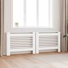 vidaXL Elementskydd 2 st vit 112x19x81,5 cm MDF