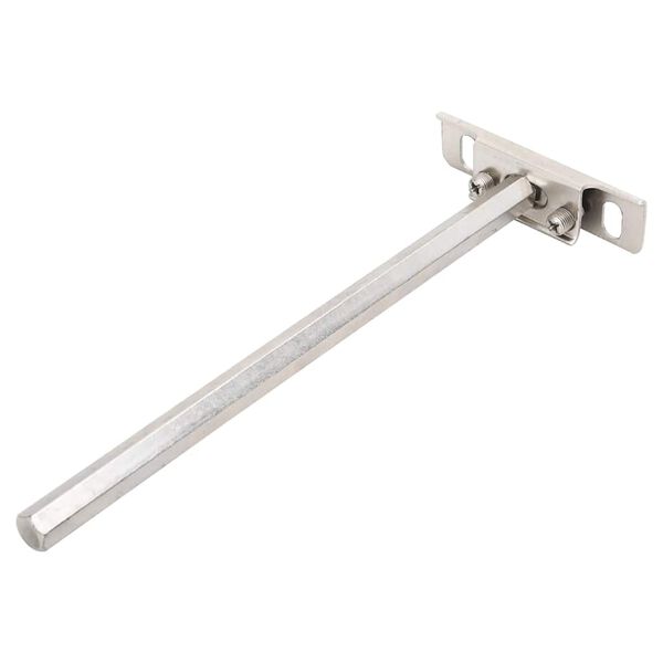 vidaXL Konsoler f&ouml;r flytande hyllplan 12st osynlig &Oslash;12x200 mm kolst&aring;l