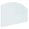 vidaXL Glas eldstad platta Transparent 100 x 60 cm Glas