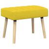 vidaXL Kanalstoppad B&auml;nk Ljusgul 60 x 40 x 45 cm Tyg