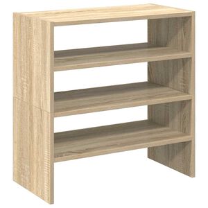 vidaXL Skohyllor 2 st stapelbara sonoma-ek 60x30x30,5 cm