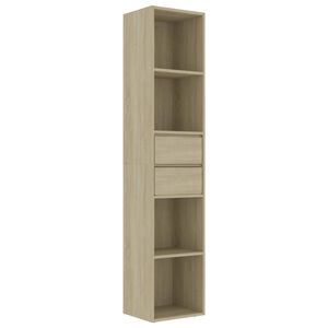 vidaXL Bokhylla sonoma-ek 36x30x171 cm konstruerat tr&auml;