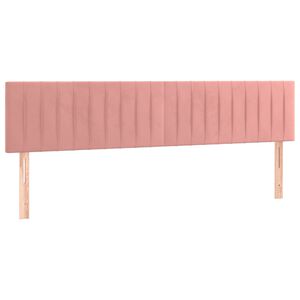 vidaXL S&auml;nggavlar rosa 180x5x78/88 cm sammet