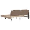 vidaXL Bed Frame without Mattress "Zadar" Cappuccino 180x200 cm Faux Leather