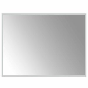 vidaXL LED Badrumsspegel med spegel Transparent 80 x 60 cm h&auml;rdat glas