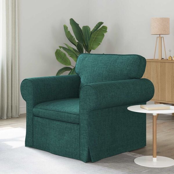 vidaXL Soffa M&ouml;rkgr&ouml;n