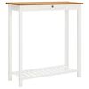 vidaXL Barbord 100x40x110 cm massiv ek