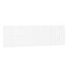 vidaXL V&auml;ggmonterad huvudgavel vit 185x3x60 cm massiv furu