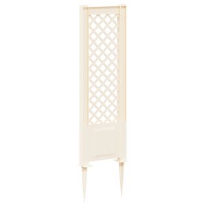 vidaXL Trellis med spik PP Vit