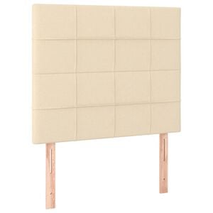 vidaXL S&auml;nggavel creme 80x5x118/128 cm tyg