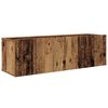 vidaXL Vägg TV Skåp Väggmonterad 4 pcs Gammalt trä Konstruerat trä