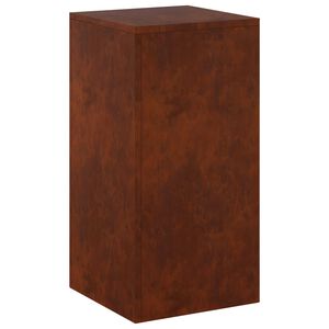 vidaXL V&auml;xtst&auml;ll Rostig 30 x 30 x 60 cm V&auml;derbest&auml;ndig st&aring;l