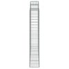 vidaXL Gabioner bågformade 4 st 200x50x180/200 cm galvaniserat järn