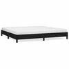 vidaXL S&auml;ngram utan madrass svart 200x200 cm tyg