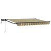 vidaXL Manuell utdragbar markis med LED-lampor 2,5 x 2 m