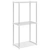 vidaXL Tubular Shelf med lagring Vit 43 x 27 x 90 cm Aluminium