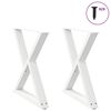 vidaXL Matbordsben 2 st vita 80x(72-73,3) cm st&aring;l