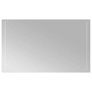 vidaXL LED Badrumsspegel Transparent 100 x 60 cm h&auml;rdat glas