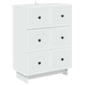 vidaXL L&aring;dans sk&aring;p Vit 66 x 34,5 x 90 cm Konstruerat tr&auml;