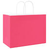 vidaXL Pappersp&aring;sar 250 st med handtag rosa 32x17x25 cm