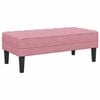 vidaXL Soffset med kudde 2 pcs Rosa Polyester