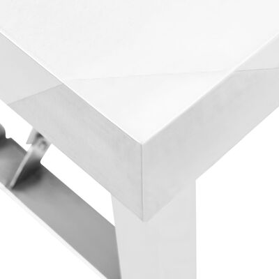 vidaXL Hopfällbart arbetsbord 85x60x80 cm rostfritt stål