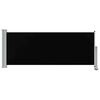 vidaXL Inf&auml;llbar sidomarkis 100 x 300 cm svart