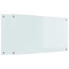 vidaXL Köksplånbak Vit 90 x 50 cm härdat glas