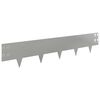 vidaXL Kant f&ouml;r gr&auml;smatta 20 pcs 100 x 20 cm St&aring;l Silver