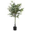 vidaXL Konstgjort fikustr&auml;d 480 blad 130 cm gr&ouml;nt