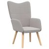 vidaXL f&aring;t&ouml;lj Ljusgr&aring; 62 x 67 x 95,5 cm Sherpa tyg