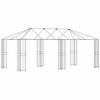 vidaXL Paviljongram utan paviljongtyg 6 x 3 m Svart St&aring;l