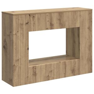 vidaXL Konsolbord Randig Artisan Ek 101 x 29 x 74 cm Konstruerat tr&auml;