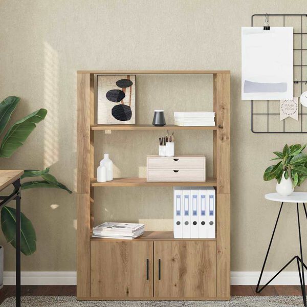 vidaXL Sideboard artisan ek 30 x 80 x 119.5 cm Konstruerat tr&auml;