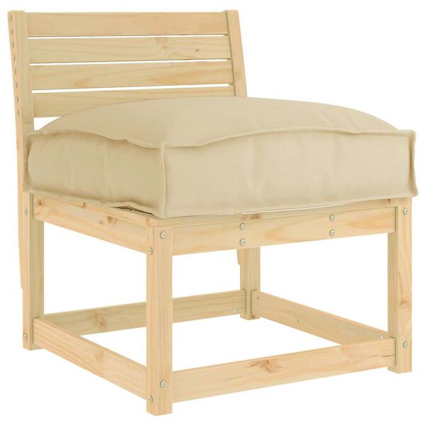 vidaXL Kudde Beige 60 x 40 x 8 cm Oxford Tyg