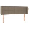 vidaXL S&auml;nggavel med kanter taupe 147x23x78/88 cm tyg