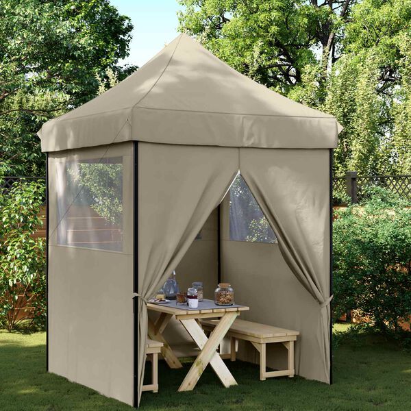 vidaXL Partyt&auml;lt Taupe 200 x 200 x 306 cm Oxford Tyg