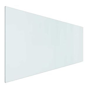 vidaXL Glas eldstad platta Transparent 120 x 50 cm Glas