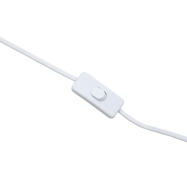 vidaXL Golvlampa pil vit 84 cm E27