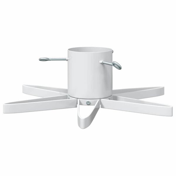 vidaXL Julgranst&auml;ll 1.73 med vattentank Vit 50 x 50 x 15,5 cm St&aring;l