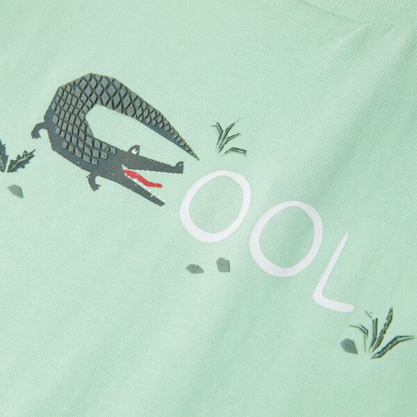 T-shirt med korta ärmar för barn ljusgrön 140