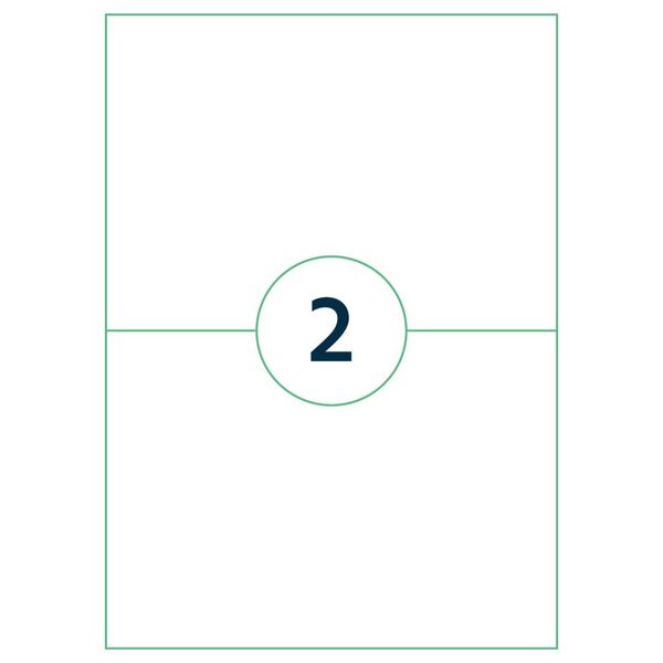 rillprint Sj&auml;lvh&auml;ftande etiketter 210x148 mm 1000 ark vit