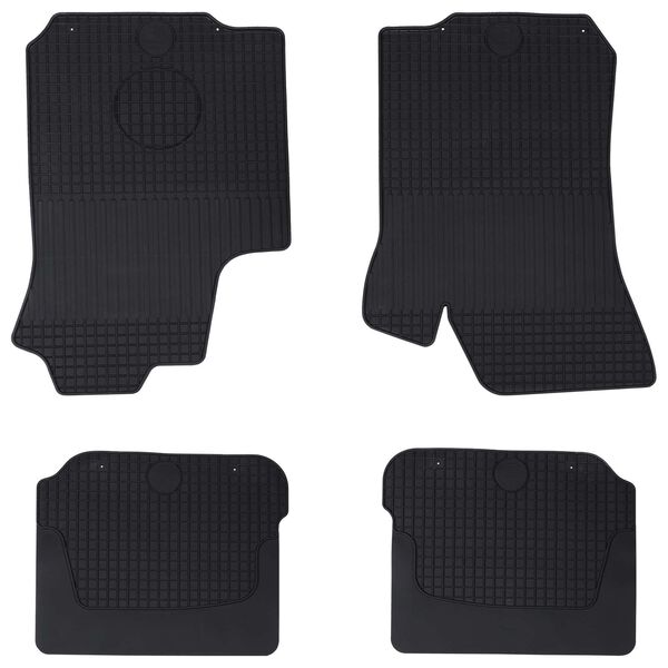 vidaXL Bilmatta 4 pcs Svart &Scaron;KODA OCTAVIA I 97-04 Gummi