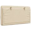 vidaXL Headboard Cushion Cream 90 cm Fabric