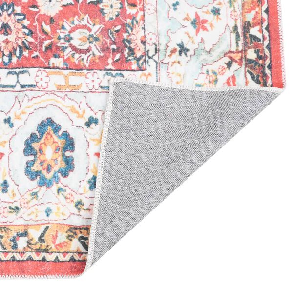 vidaXL Matta med m&ouml;nster tv&auml;ttbar flerf&auml;rgad 140x200 cm polyester