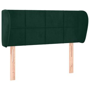 vidaXL S&auml;nggavel med kanter m&ouml;rkgr&ouml;n 83x23x78/88 cm sammet