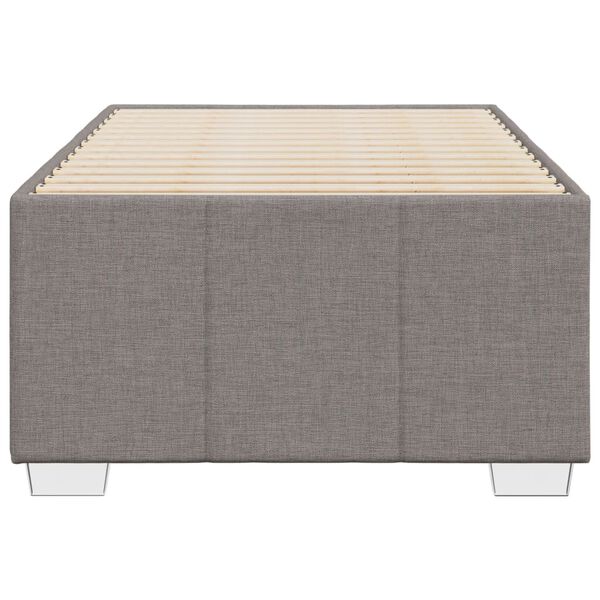 vidaXL S&auml;ngram utan madrass Taupe 80x200cm tyg