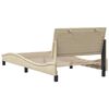 vidaXL Bed Frame without Mattress "Hanko" Cream 100x200 cm Fabric
