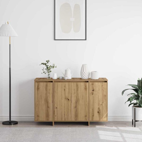 vidaXL Sideboard artisan ek 120 x 41 x 75 cm Konstruerat trä